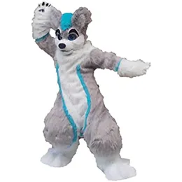 Mascot kostymer husky hund räv fluitkläder alla lurviga fantasi set animie stora evenemangsprestanda kläder