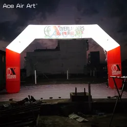 7mWx4mH o arco gonfiabile su ordinazione del traguardo dell'entrata dell'arco gonfiabile dell'arco della corsa con le luci per il gioco/evento di sport all'aperto