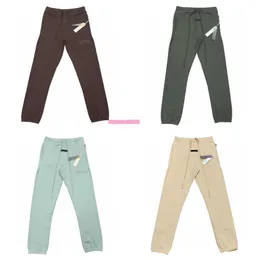 Psfa 2023 Pantaloni da uomo e da donna nuovi High Street Brand Essentialsweatpant Versione Stagione 8 Doppia fila Floccato Lettera sanitaria