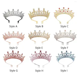 Nakrycie głównych akcesoriów do włosów koronne prezent księżniczka tiara panna młoda Quinceanera for Women Party Birthday Pageant Halloween Prom