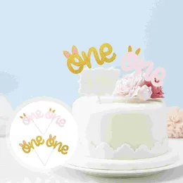 Festliga leveranser andra fest 4 st cake take topper tecknad design sätter in dekorer barn bakning
