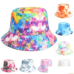 Широкие шляпы шляпы галстук ковша шляпа мода двойная спинная на открытом воздухе повседневная кепка солнце доставка аксессуаров шарфы перчатки dhgarden dhzfh