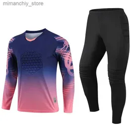 Collectable Football Jerseys Long Seves Goal Keeper Uniforms Sport Training New Breathab Rugby Top Soccer Goalkeeper Jersey suits Q231118