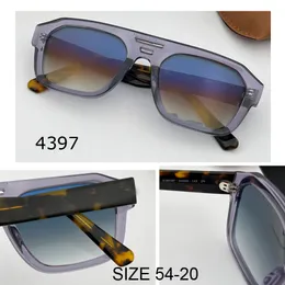 new Fashion uomo donna SunGlass quadrato protezione uv occhiali da sole di ottima qualità per uomo donna Classic Design gafas 4397 Con scatola di marca accessori adesivi con codice a barre