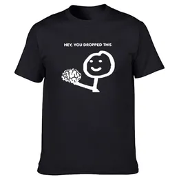 Men's T-Shirts Funny Hey You Dropped This Your Brain Sarcasm T Shirts Graphic Cotton Streetwear Short Sleeve Harajuku T-shirt Men 230418