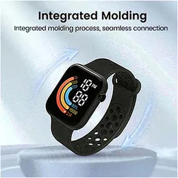 Per Xiaomi New Smart Watch Men Women Smartwatch Orologio a LED orologio impermeabile Wireless Carging Silicone Digital Sport Watch D8