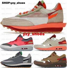 Sneakers Shoes Airmax1 Sacais Rozmiar 12 Running Mens Ld Waffle US12 MAX 46 EUR 46 Casual 1 Treners Designer US 12 87 Cool Grey Air One Women Zapatos Kiss of Death