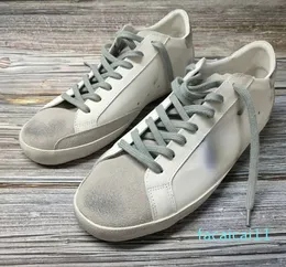 Sneakers da donna in pelle bovina effetto vecchio unisex rialzate interne scarpe casual da uomo piatte a forma di stella in vera pelle