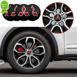 4pcs For Mitsubishi RalliArt ASX Galant Pajero Montero Lancer 56mm 60mm Car Wheel Center Hubcaps Emblem Sticker Auto Decals