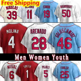 Nolan Arenado Cardinal Baseballtrikots Paul Goldschmidt Yadier Molina Dylan Carlson Ryan Helsley Giovanny Gallegos MUSIAL SULLIVAN Walker Nolan Gorman