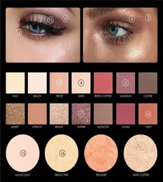 Hela nya mycket pigmenterade Glitter Eye Shadow Flash Shimmer med Bush Highlighter Palette Face Makeup Tools4526929