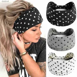 Opaski na głowę Women Hair Pasme Sport Pałąk do włosów Czech Bandies Ladies Turban Hair Bandage Wide Lewrap Hair Accessories Headweearl231118