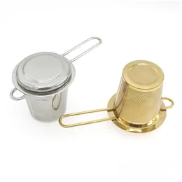 Kaffee Tee Werkzeuge 304 Edelstahl Teesieb Mini Infuser mit Griff Home Vanille Gewürzfilter Diffusor Küche Acc Dhgarden Dhyyl