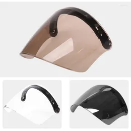 Motorcycle Helmets 3/4 Open Face Helmet Visor For Sun Shade Protector 3-snap Retro Accessories T3ED