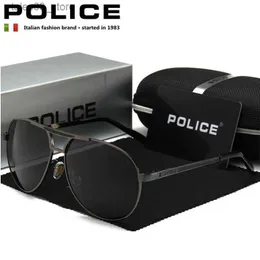Sunglasses Luxury Brand POLICE Driving Sunglasses Men Polarized Chameleon Discoloration Sun glasses for men UV400 8481 Q231120