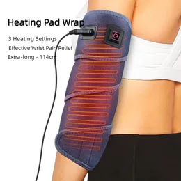 Leg Massagers Hailicare Heating Pad Wrap 3 Settings Support Brace Wristband Belt Warm Relief Pain Bandage Ankle Protector 231118