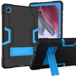 Samsung Galaxy Tab A9 için Şok geçirmez Tablet Kılıfları Deriler Plus x216 A8 10.5 inç x200 x205 Taba8 Taba7 Renkli Damla Dirençli Anti-Fingerprint Kickstand Kapak