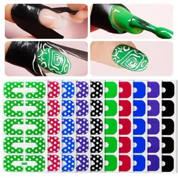 Stickers Decals 100pcs Nails Protector For Gel Nail Polish Fingers Peel Off Barrier Skin Cuticle French Stickers Painting Manicure Accessorie 231117