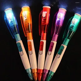 1pieces/Sweet Creative Stationery LED Multi - Purpose Ball Point Pen kan skriva ut logotyp