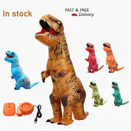 Themenkostüm Dinosaurier Aufblasbares Kostüm Fancy Maskottchen Anime Halloween Party Cosplay Kostüme für Erwachsene Kinder Interessanter Dino Cartoon Anzug 230418