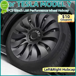4PCS 19Inch Hub Cap for Tesla Model Y 2023 Wheel HubcapPerformance Replacement Right Left Hubcap Full Rim Cover Accessories