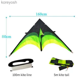 Kite Accessories 160cm High Quality Primary Stunt Kite Kit with Wheel Line Large Delta Kite Tail Outdoor Toy Kites for Kids Adult Sport Toy GiftsL23111