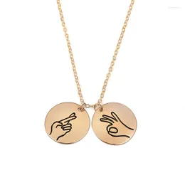 Kedjor rongqing 1st sten pappers sax halsband hängsmycken kreativa handarbete namn smycken för kvinnor tillbehör tjej vän gåva