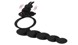 Обновление предметов для массажа Вибрационное кольцо для пениса Секс-игрушки для пары Вибратор Gspot Анальная пробка Двойное проникновение Страпон Фаллоимитатор Анальный Bea1172678