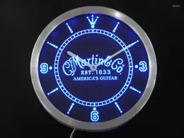 Zegary ścienne NC0438 Acoustic Music Neon Light Znaki LED Clock