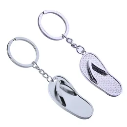 Creative Slippers Keychain Metal Car Keychains Pendant Fashion Accessories Keyring Key Chains