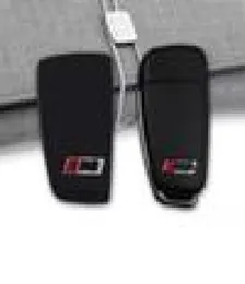 New S3 RS logo key case back cover for Audi A3 S3 Q3 A6 L TT Q7 R8 Threebutton car key modified key shell Sleeve4695815