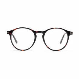 Frames Sunglasses Frames TOM Brand Retro Acetate Round Prescription Glasses Frame For Men Women Eyewear High Quality Clear Lense Eyeglass