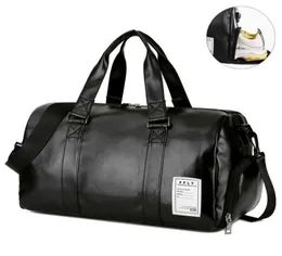Designergi väska läder sportväskor stora mentraining tas för skor lady fitness yoga rese bagage axel svart säck de sport1398422