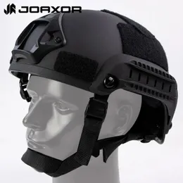 戦術ヘルメットJoaxor MICH2001サイドレールとNVGブラケット付きヘルメット戦闘トレーニングCSゲーム231117