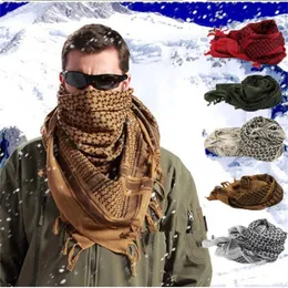 Moda Máscaras Faciais Pescoço Polainas Homens Leve Quadrado Ao Ar Livre Xale Militar Árabe Tático Deserto Exército Shemagh Keffiyeh Arafat Cachecol Para 231117