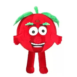 Trajes de mascote de maçã vermelha do Dia das Bruxas para adultos Circus Christmas Halloween Roupe