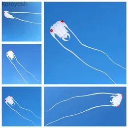 Kite Accessories free shipping white trilobites kites soft kites nylon ripstop fabric alien inflatable kite factory octopus large kitesL231118