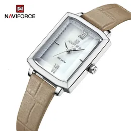 Other Watches NAVIFORCE Brand Simple Casual Women's Watch Waterproof High Quality Female Microfibe Band Quartz Wristwatches Relogio Feminino 231118