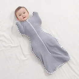 Спальные мешки Born Sleep Sack Противоударный детский пеленальный шарф Комфортная одежда для сна для новорожденных Детский спальный мешок 231118