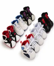 Newborn Baby First Walkers Sneakers Leather Basketball Crib Shoes Infant Sports Kids Fashion Boots Slippers Toddler Soft 7185493