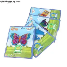 Kite Accessories Colorful Pocket Kite Outdoor Fun Sports Kite Flying Easy Flyer Kite Toy For KidsL231118