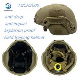 Taktiska hjälmar Wendy Riot and Impact Helm High Quality Glass Field Training Protector Mich Fast 231117