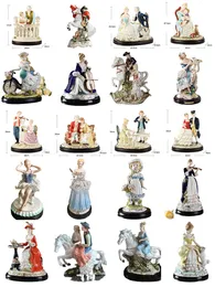 Obiekty dekoracyjne figurki zachodnie dama dziewcząt Porcelany Dekoracja biurka Europejska ceramiczna figurka figurka francais wróżka wystrój domu prezent ślubny 230418