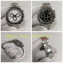 26 estilo 904L aço cronógrafo automático relógio masculino 40mm 116500 mostrador panda branco moldura de cerâmica preta ouro 116515 Everose 7750 movimento relógios esportivos crono