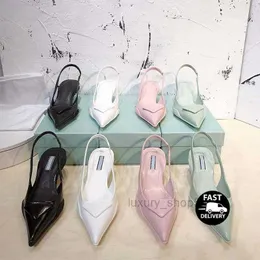 Luxury Dress Shoes Ladies Designer Loafers pekade Toe High Heels Specialerbjudande premie med