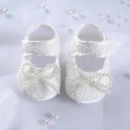 Första vandrare födda baby flickor skor mjuk småbarn spädbarn båge dekoration avslappnad prinsessa för flicka