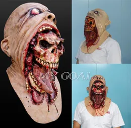 Halloween LaTex Bloody Mask Zombie Face Meleting Walking Dead Horror Come Party Prop5934106
