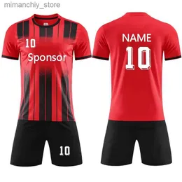 New Futbol Uniformi da collezione 20/21 Maglie da calcio per bambini da uomo Set può Nome personalizzato Numero Maglie da calcio Survetent Abbigliamento da allenamento Q231118