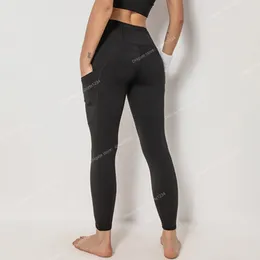 NWT Power Gym Tute sportive attillate Tasche laterali da donna Pantalone sportivo a vita alta Leggings attillati Tessuto elasticizzato di ottima qualità Pantaloni yoga aderenti Accessori per abbigliamento sportivo