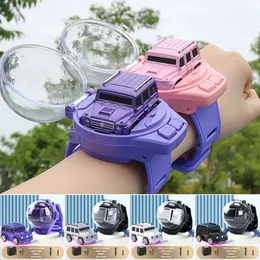 Electric/RC Car Mini with Detachable Wrist Strap Wearable Car Model RC Racing Toy Kid Boy Gift Car Watch Toy Remote Control Car 231118